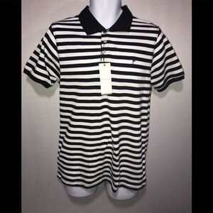 Denim & Flower Polo Striped Size Large